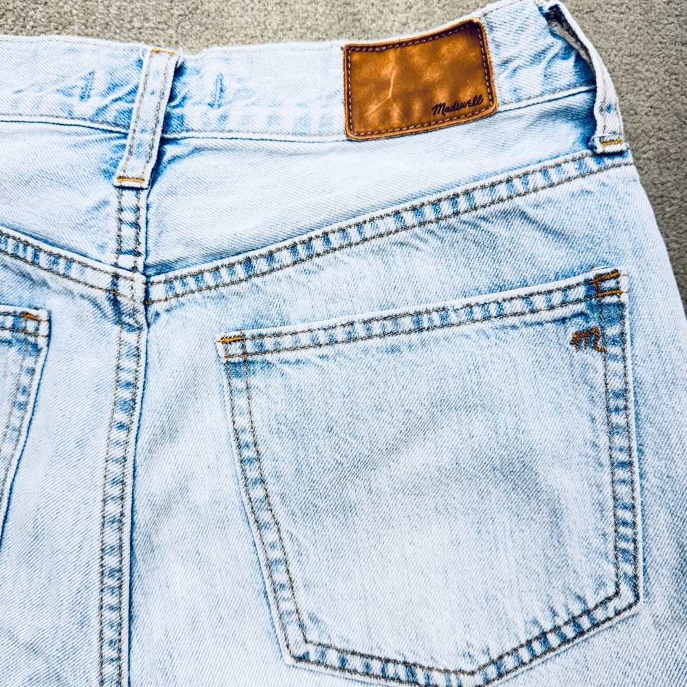 Madewell The Perfect Vintage Jean Womens 26 Light Wash Distressed Blue Denim